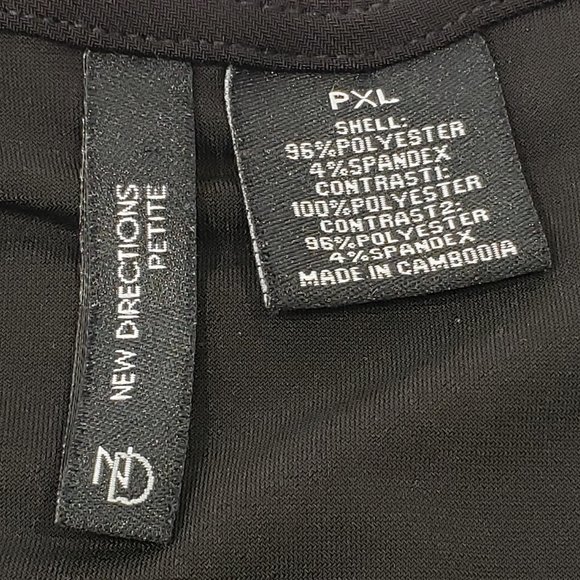 New Directions Women Blue Short Sleeve Top - Picture 4 of 5